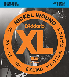 D'ADDARIO EXL160 (50-105) Струны для бас-гитары 