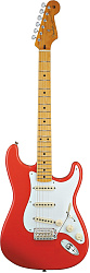 FENDER CLASSIC SERIES `50S STRATOCASTER, MAPLE FINGERBOARD, FIESTA RED Электрогитара