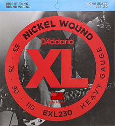 D`ADDARIO EXL230 SET BASS XL 55-110 LONG SCALE - Струны для бас-гитары, 55-110