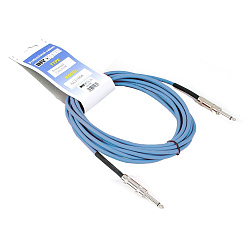 Invotone ACI1004B - инструментальный кабель, mono jack 6,3 <-> mono jack 6,3, длина 4 м (синий)