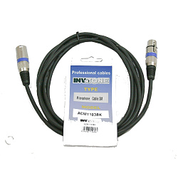 Invotone ACM1105BK - Микрофонный кабель, XLR F <-> XLR M, длина 5 м