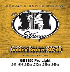 SIT GB1150,Golden Bronze Pro Light 80/20,11-50 Струны для акустической гитары