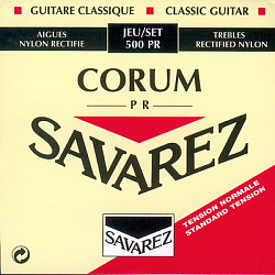 Savarez 500PR Corum Traditional Red standard tension - Комплект струн для классической гитары