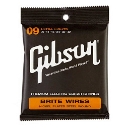 GIBSON SEG-700UL BRITE WIRES NPS WOUND .009-.042 струны для электрогитары