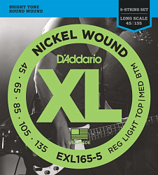 D'ADDARIO EXL165-5 Струны для бас-гитары 