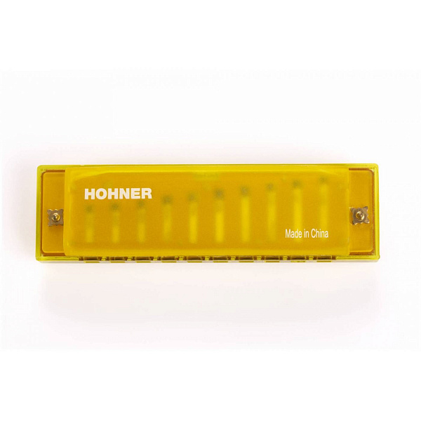 HOHNER M1110 Y - губная гармоника детская, тональность C, цвет прозрачный желтый
