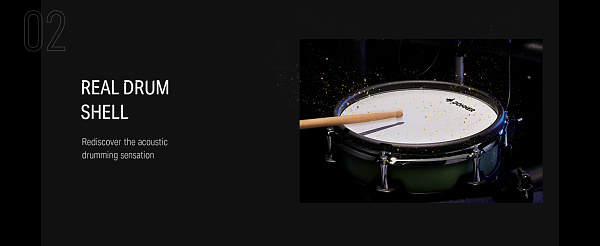 DONNER DED-500 Professional Digital Drum Kits - Профессиональная электронная ударная установка (5 пэ