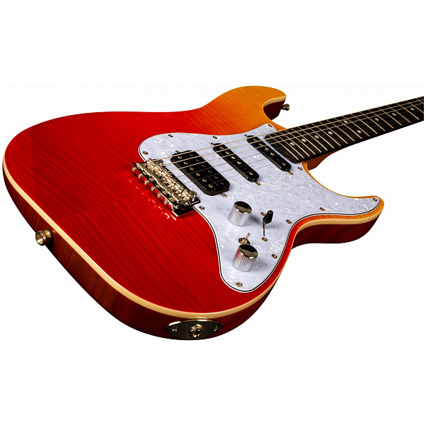 JET JS-600 TRS - Электрогитара, Stratocaster, прозрачный красный