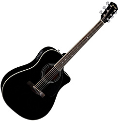 FENDER CD-140SCE DREADNOUGHT BLACK Электроакустическая гитара.